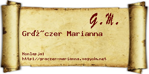Gráczer Marianna névjegykártya